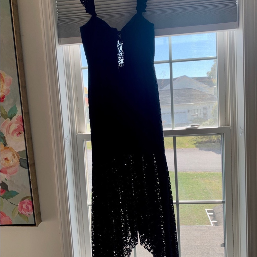 Milly black lace dress
